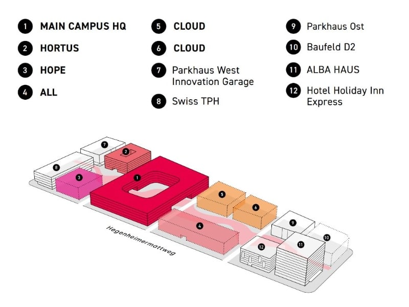 Map main campus